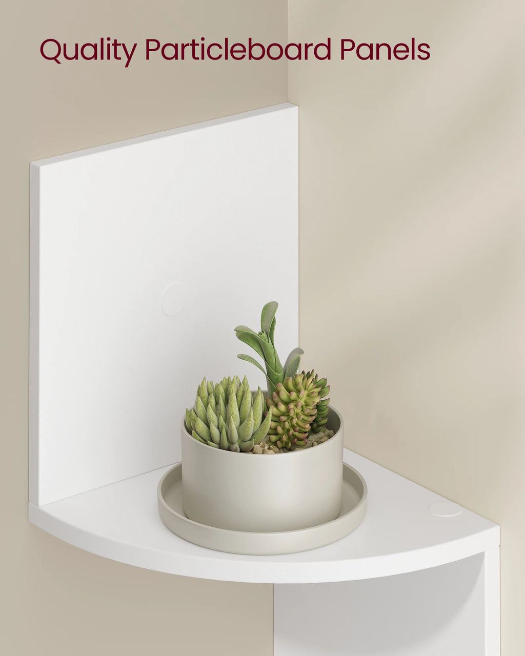 Floating Corner Wall Shelf