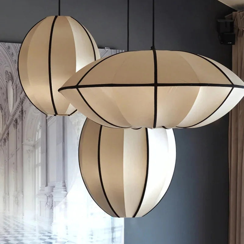 Wabi-Sabi Fabric Pendant Chandelier