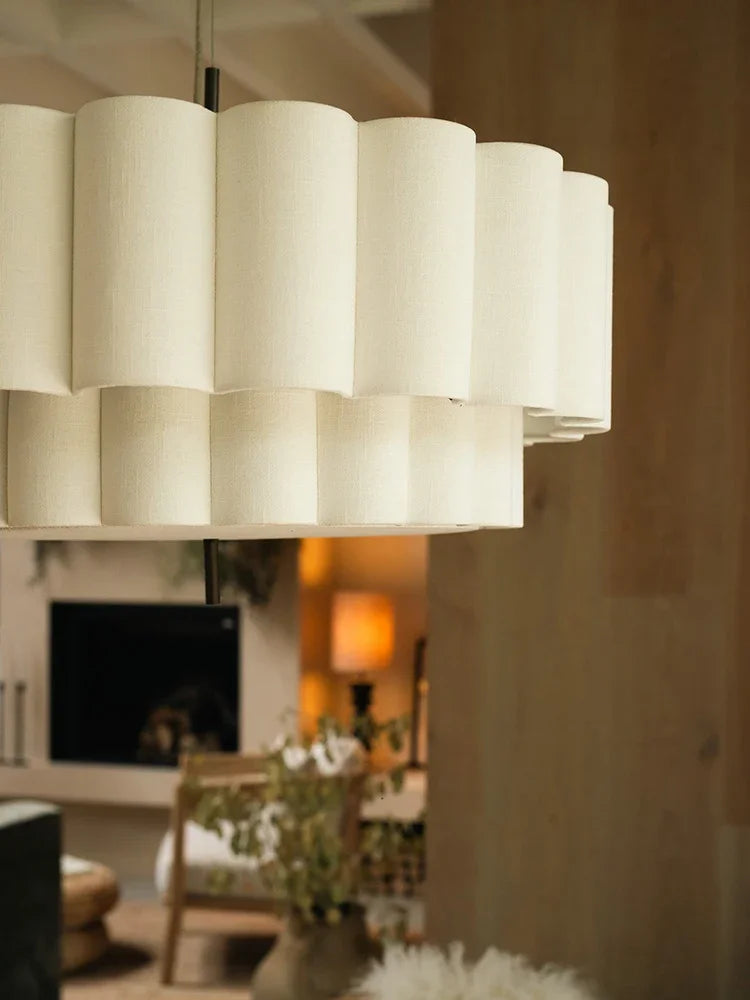 Wabi-Sabi Fabric Pendant Lamp