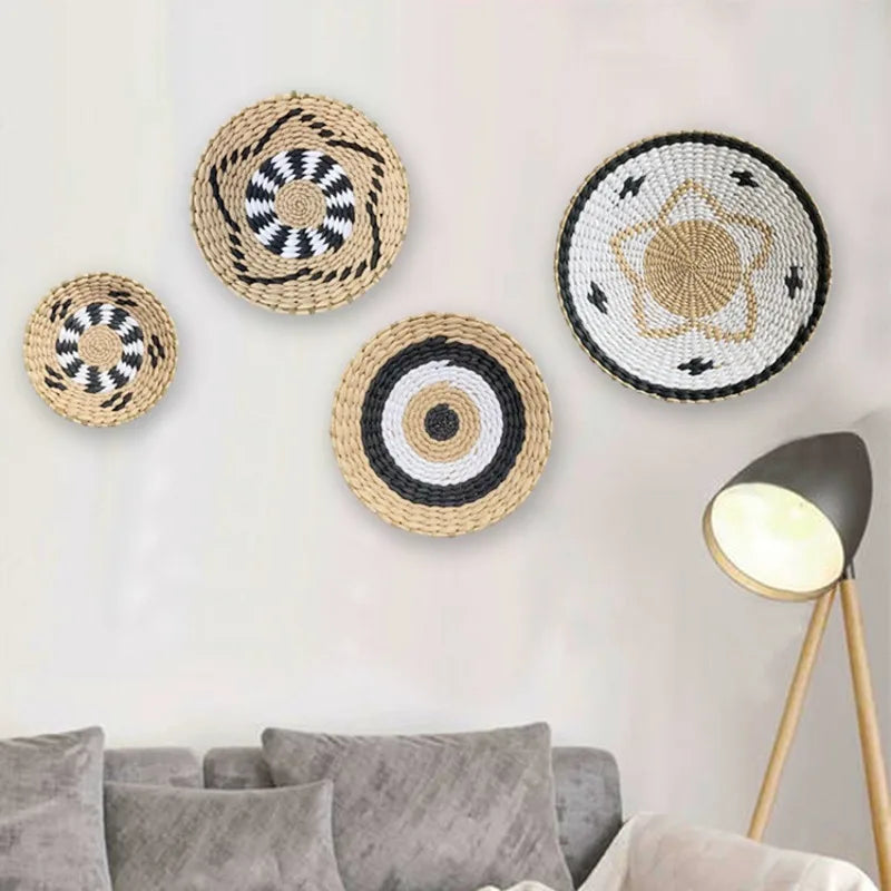 Boho Woven Wall Basket