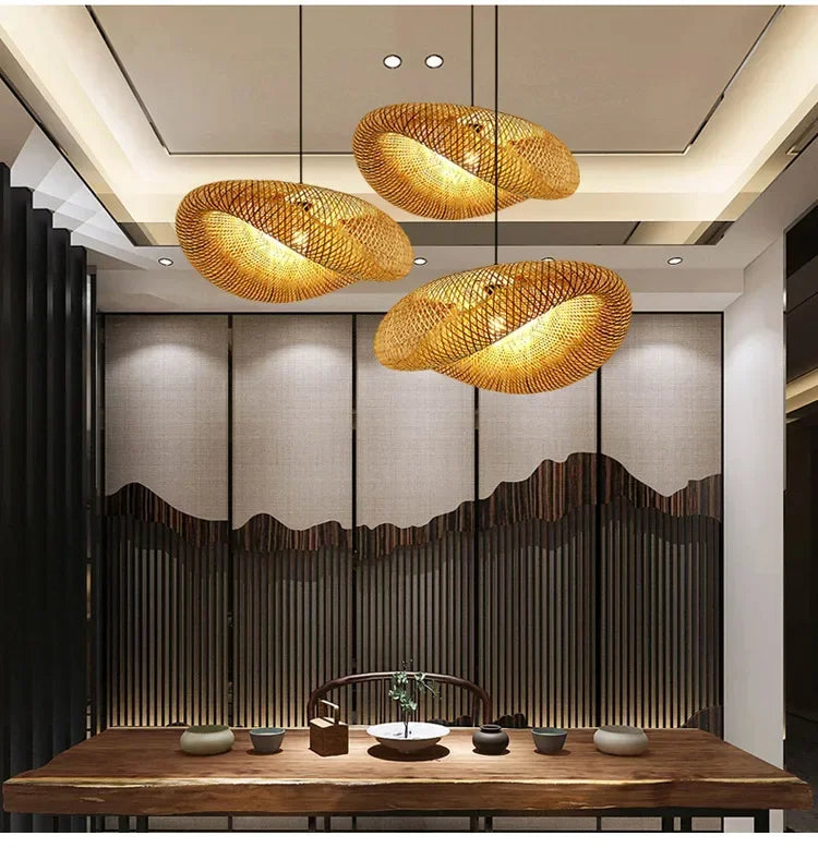 Rattan Pendant Chandelier