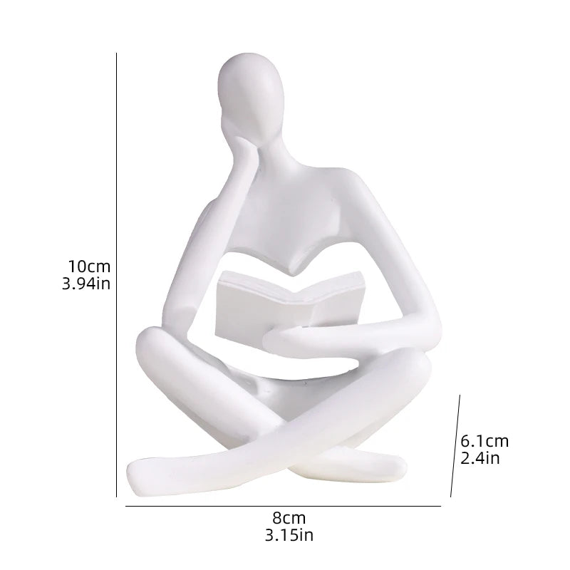 Reading Man Mini Figurine