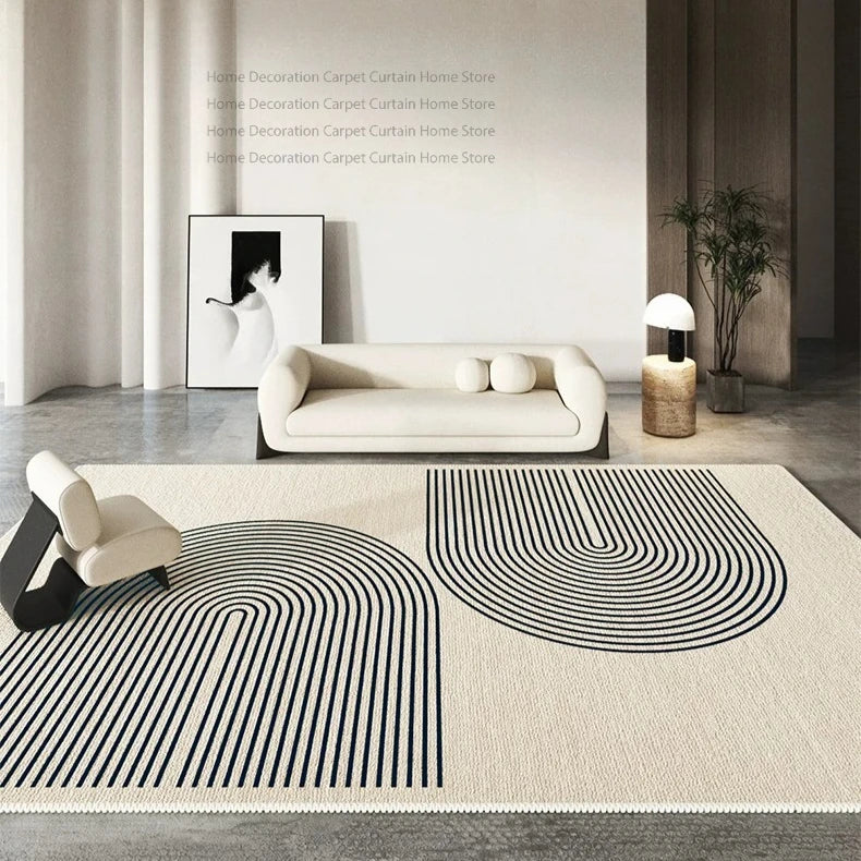 Abstract Washable Area Rug