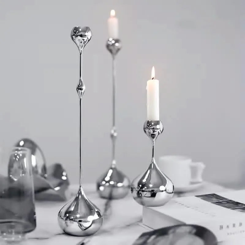 Luxury Brass Candlestick (3-Piece Set)