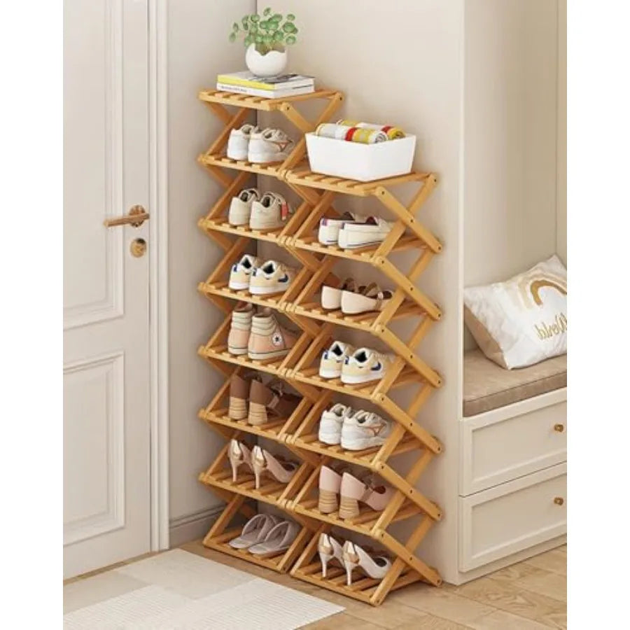Bamboo Shoe Rack