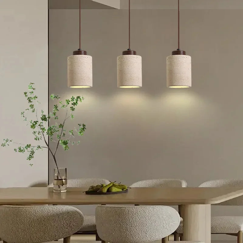 Wabi-Sabi Stone Pendant Lamp