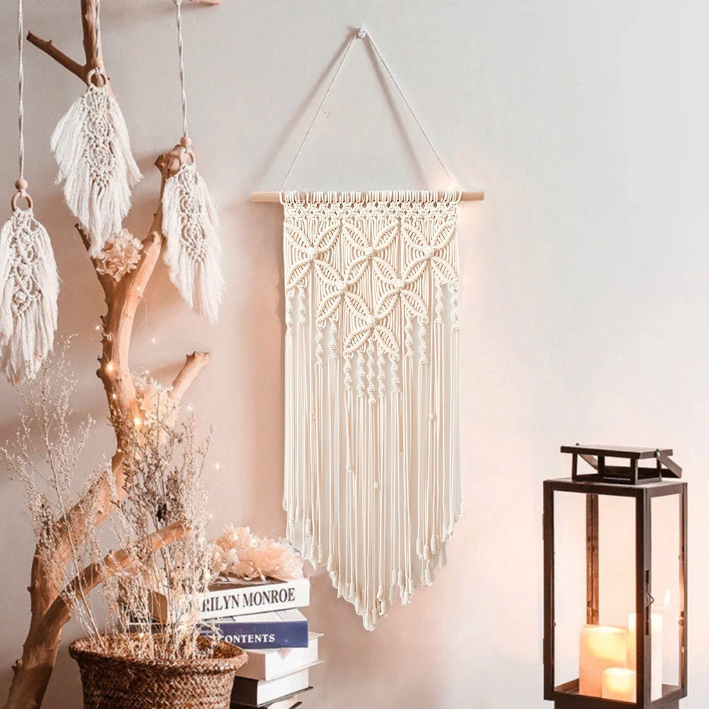 Boho Beige Macrame Wall Hanging