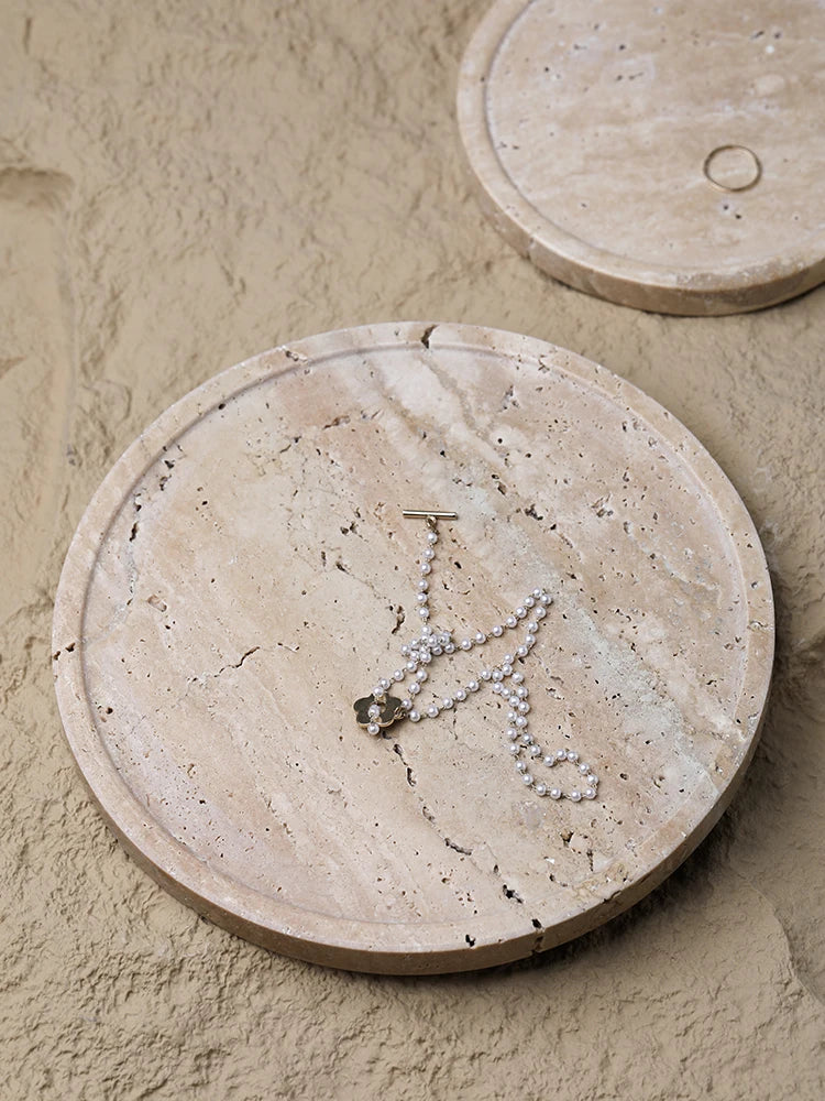 Travertine Display Tray