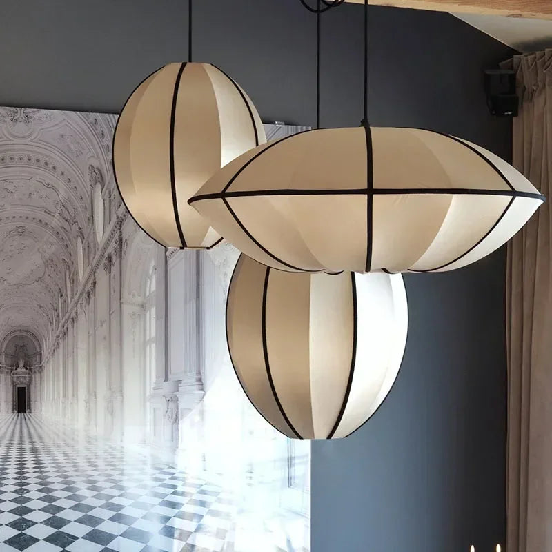 Wabi-Sabi Fabric Pendant Chandelier