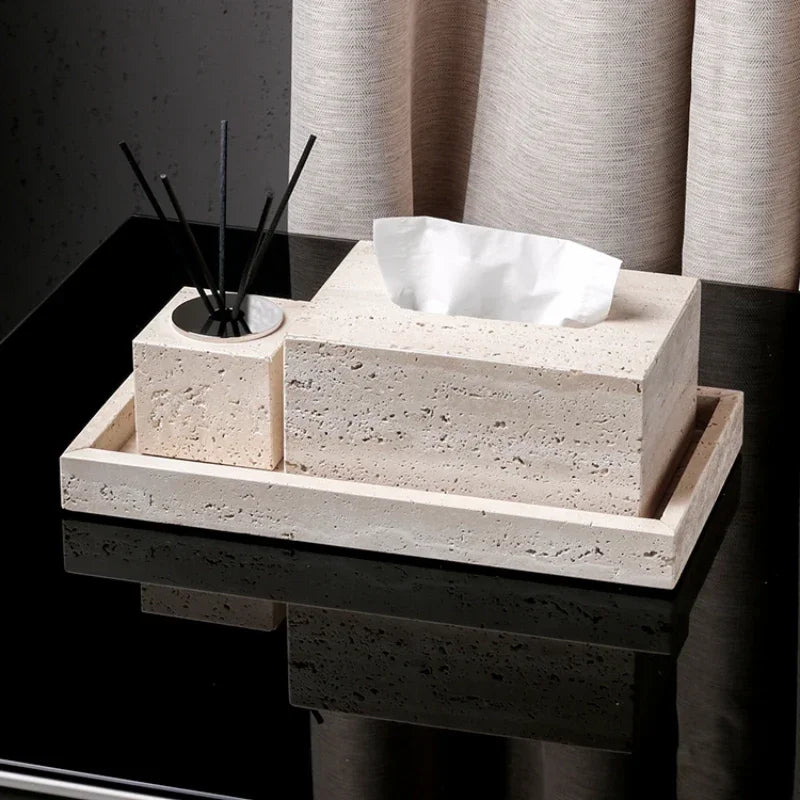 Beige Travertine 6-Piece Set