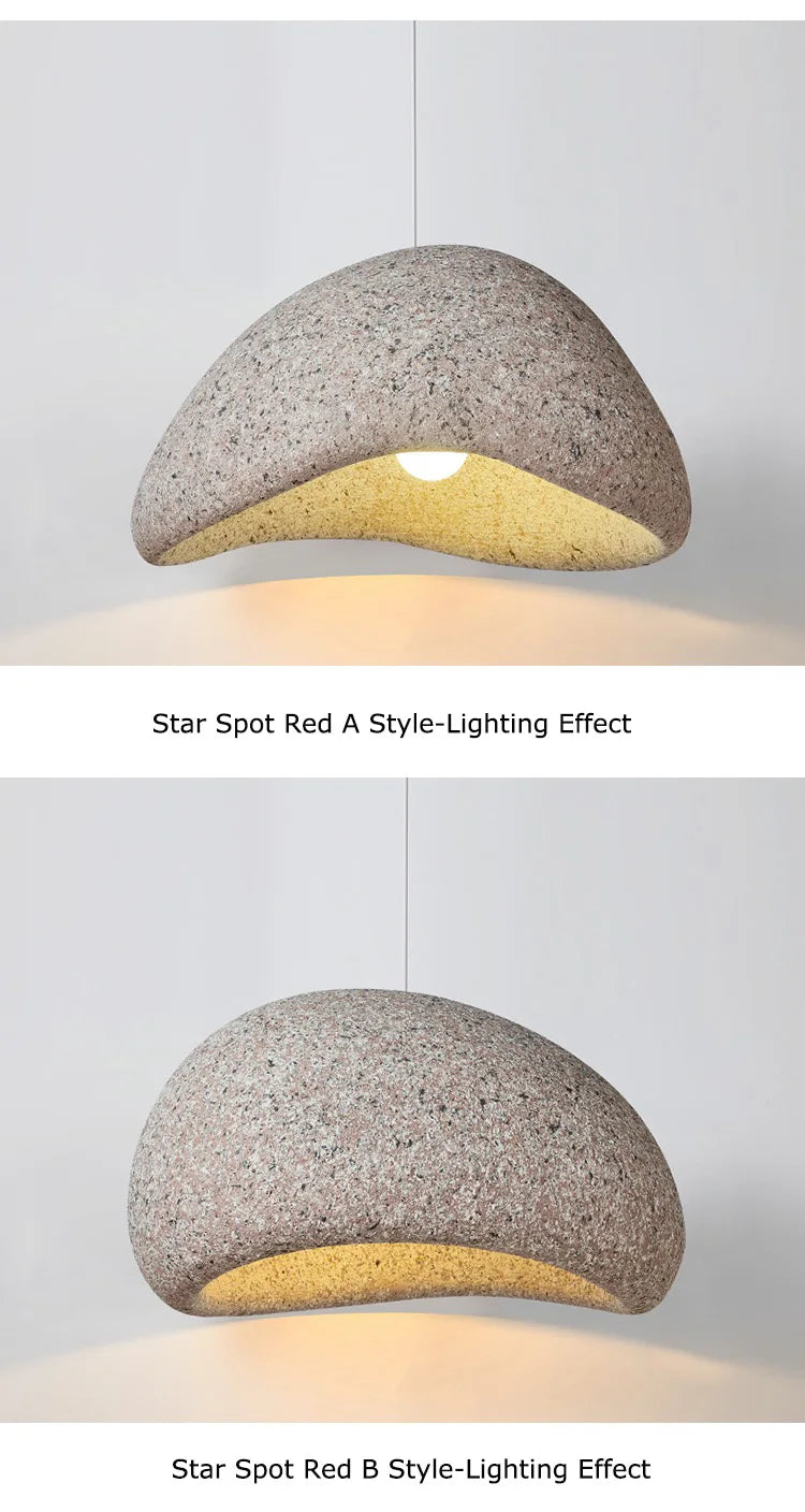Wabi-Sabi Stone Pendant Chandelier