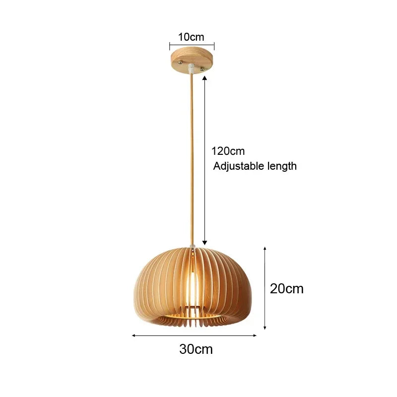 Retro Rattan Pendant Chandelier