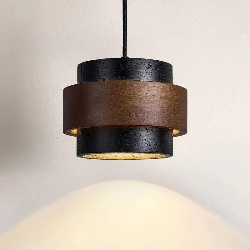 Wabi-Sabi Wood Pendant Chandelier