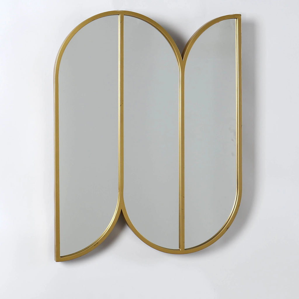 Farmhouse Irregular Gold Wall Mirror