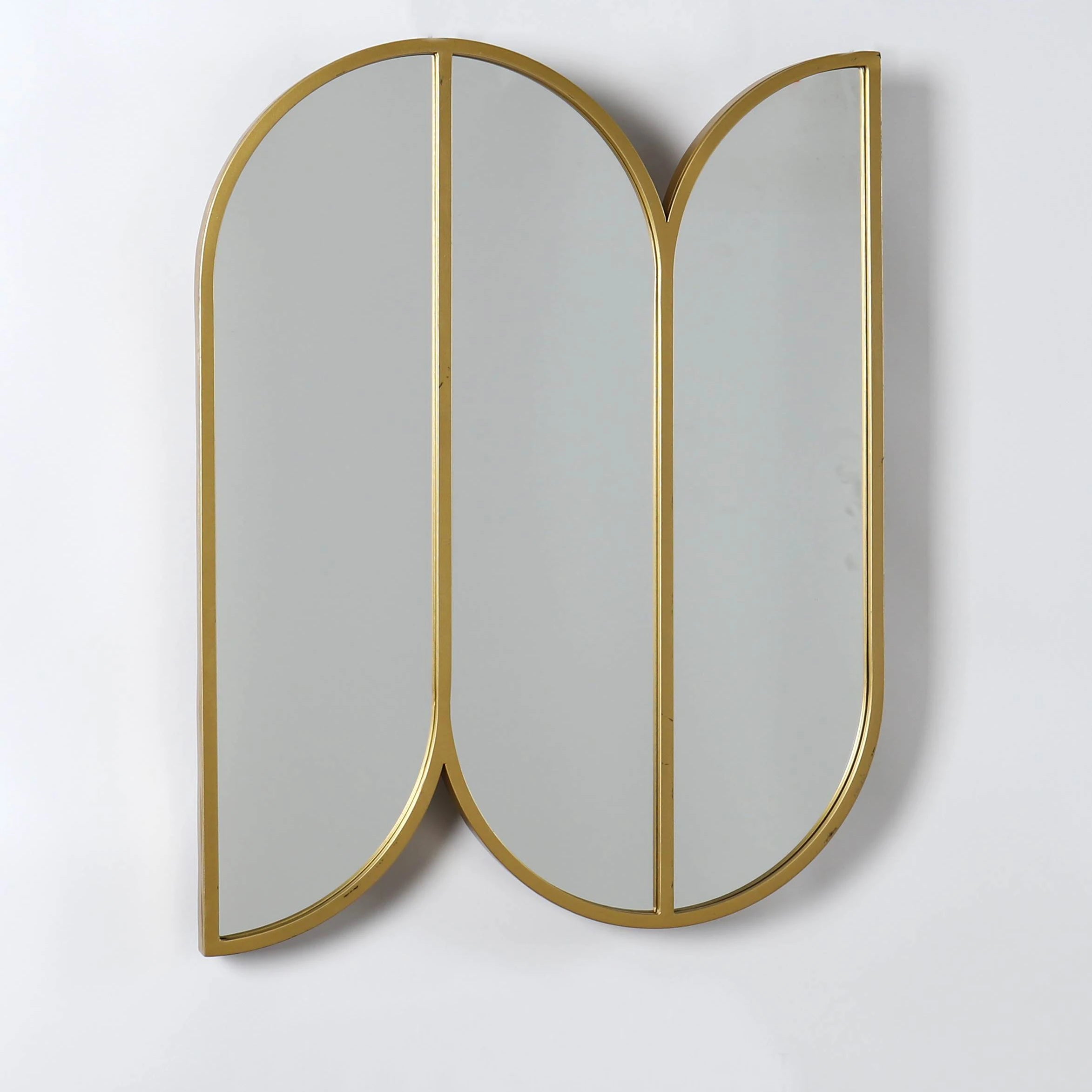 Farmhouse Irregular Gold Wall Mirror