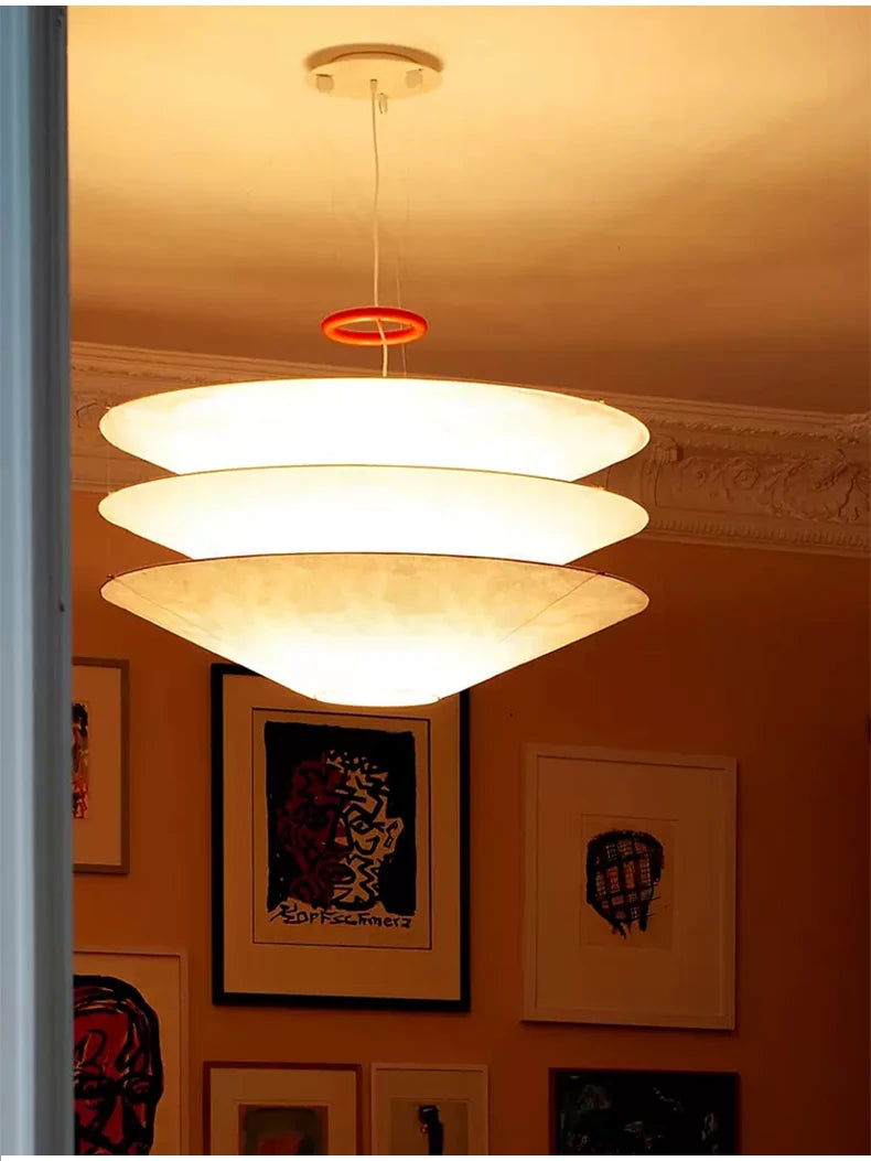 Wabi-Sabi Fabric Pendant Chandelier