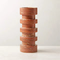 Wabi-Sabi Travertine Candle Holder
