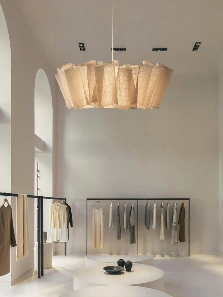 Wabi-Sabi Fabric Pendant Chandelier