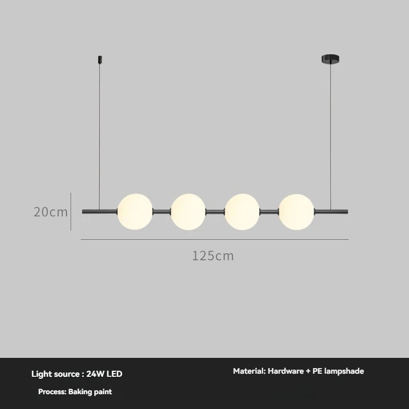 Minimalist Cement Linear Pendant Light