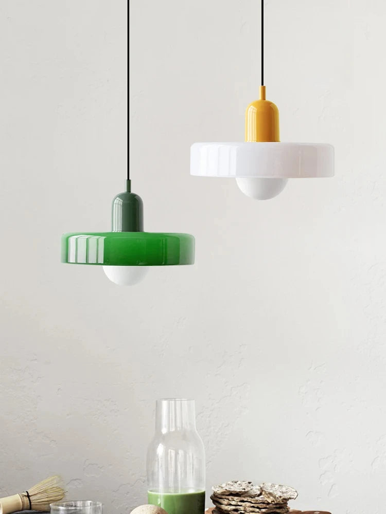 Bauhaus Glass Chandelier