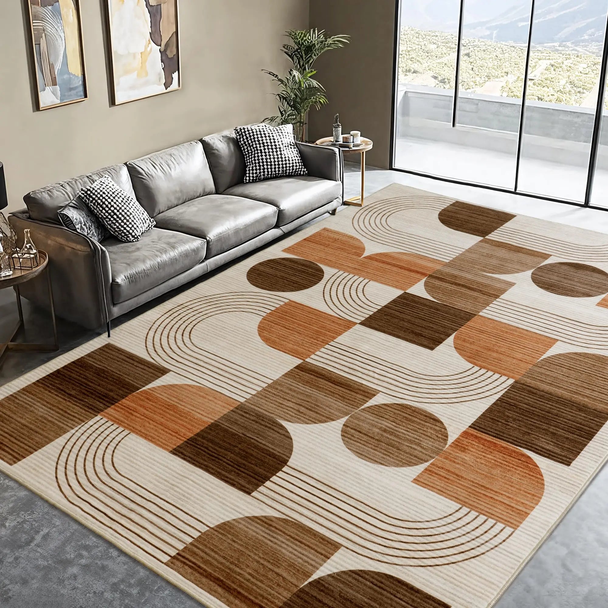 Abstract Geometric Area Rug