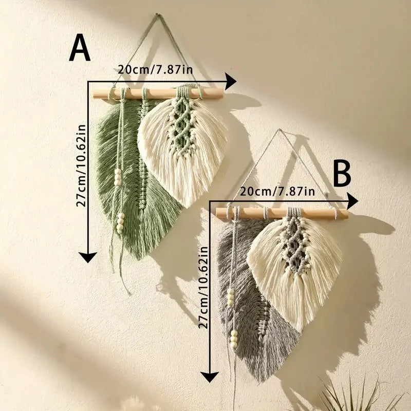 Macrame Leaf Wall Hanging