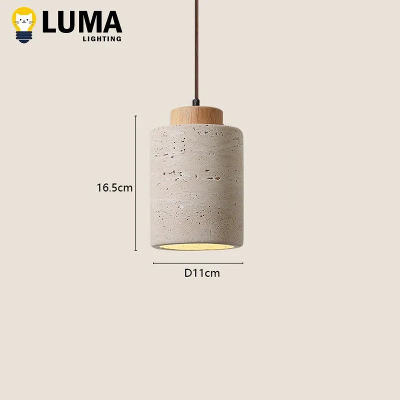 Wabi-Sabi Stone Pendant Lamp