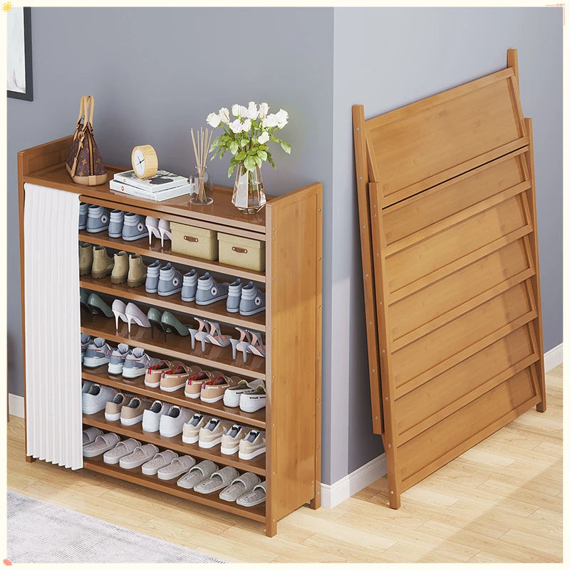 Bamboo Shoe Rack