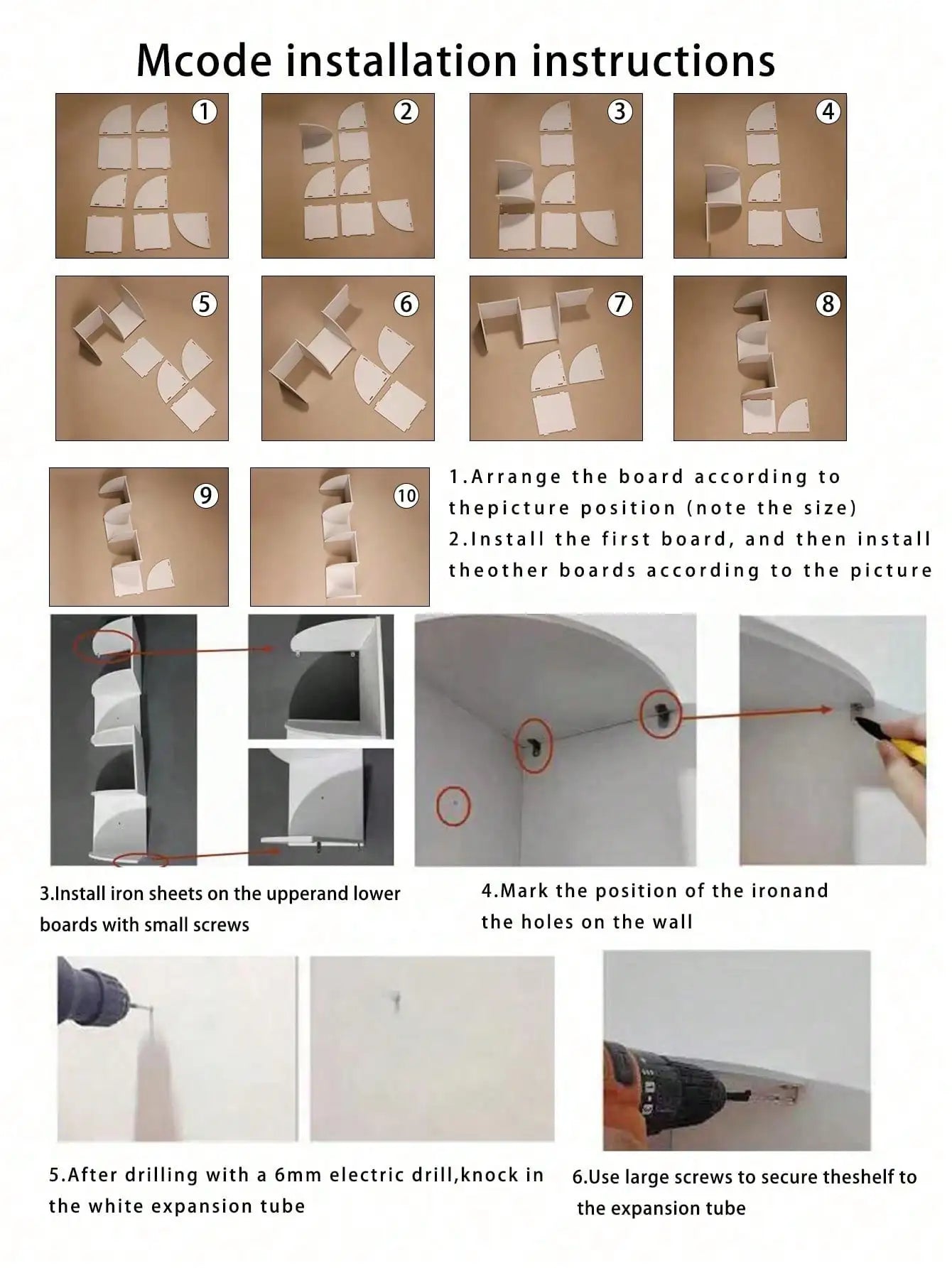Floating Corner Wall Shelf