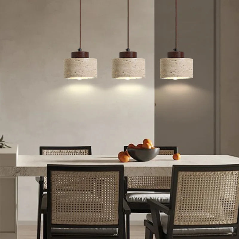 Wabi-Sabi Stone Bedside Lamp