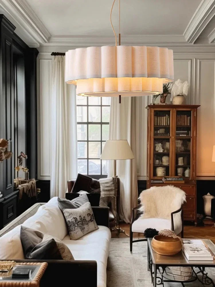 Wabi-Sabi Fabric Pendant Lamp