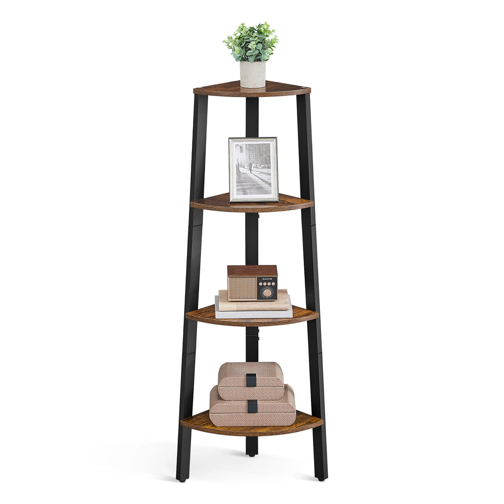 Wood Corner Bookshelf
