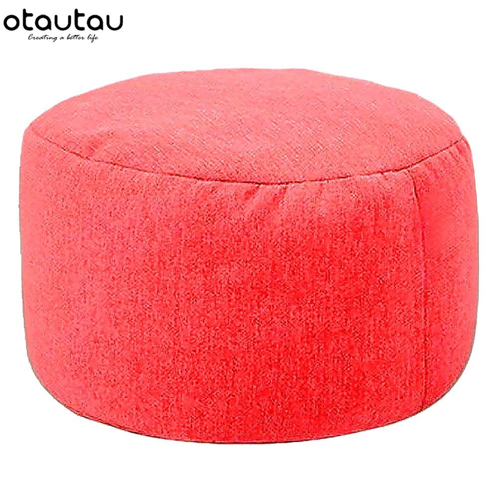 Round Storage Pouf