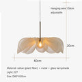 Wabi-Sabi Hemp Rope Arc Pendant Lamp