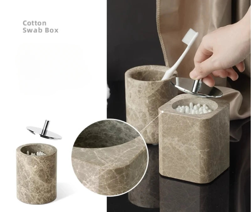 Nordic Marble Bathroom Set