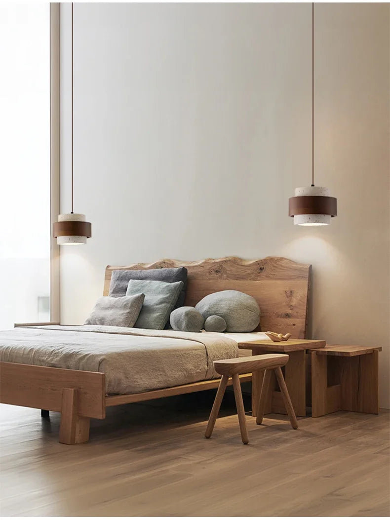 Wabi-Sabi Wood Pendant Chandelier