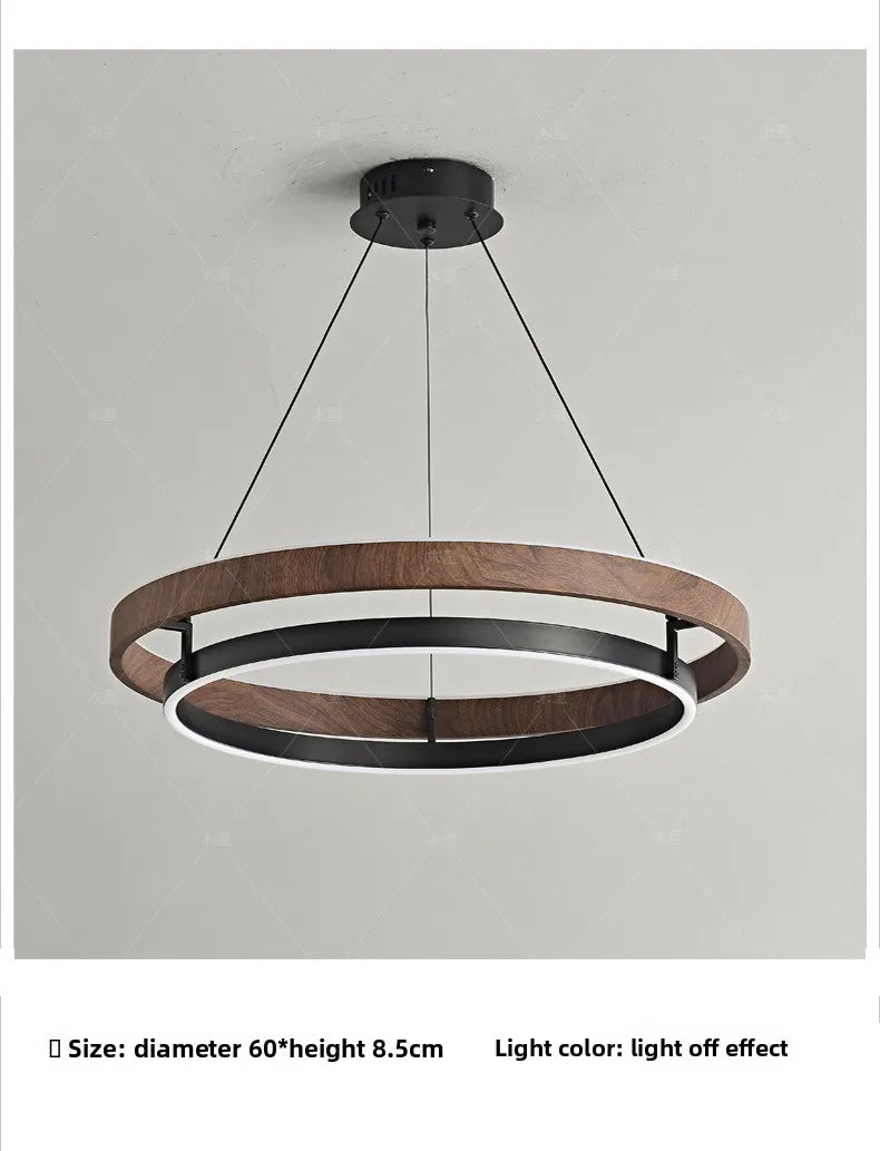 Wabi-Sabi Wood Pendant Chandelier