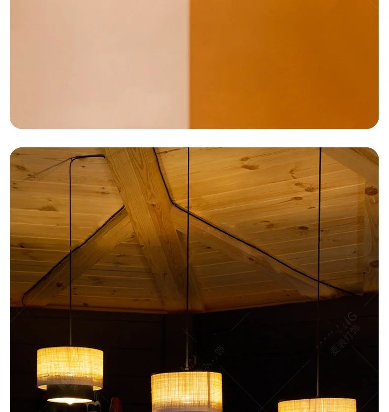 Wabi-Sabi Fabric Pendant Chandelier