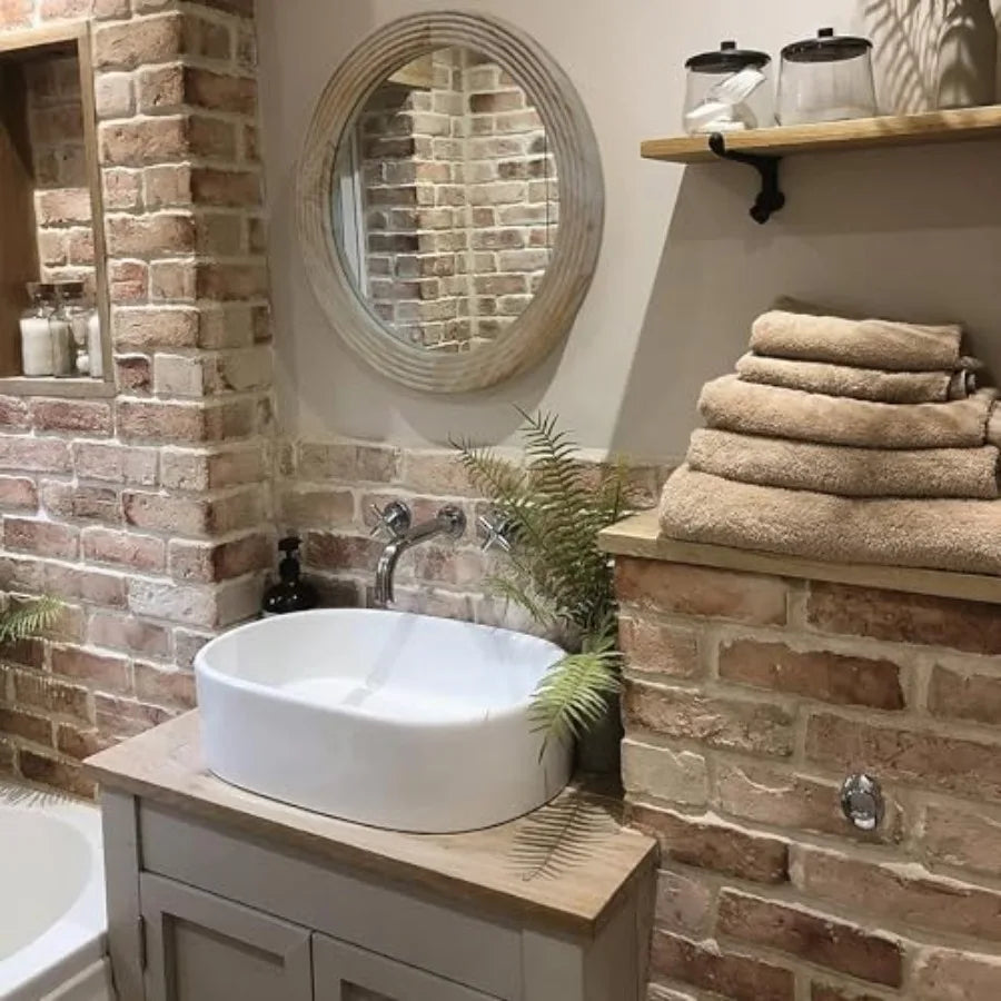 Farmhouse Round Wall Mirror