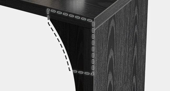 C-Shaped Sofa Side Table