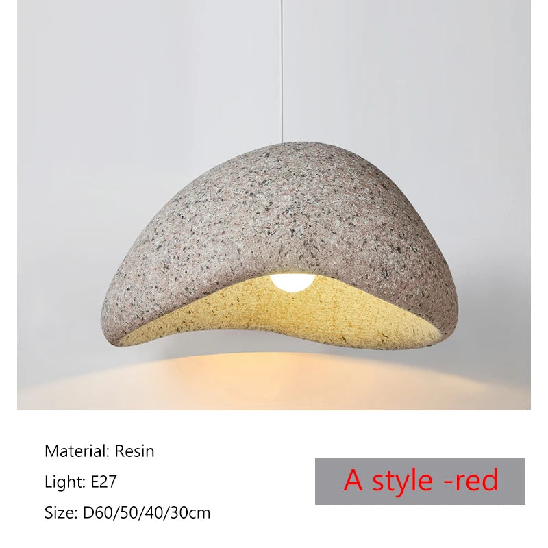 Wabi-Sabi Stone Pendant Chandelier