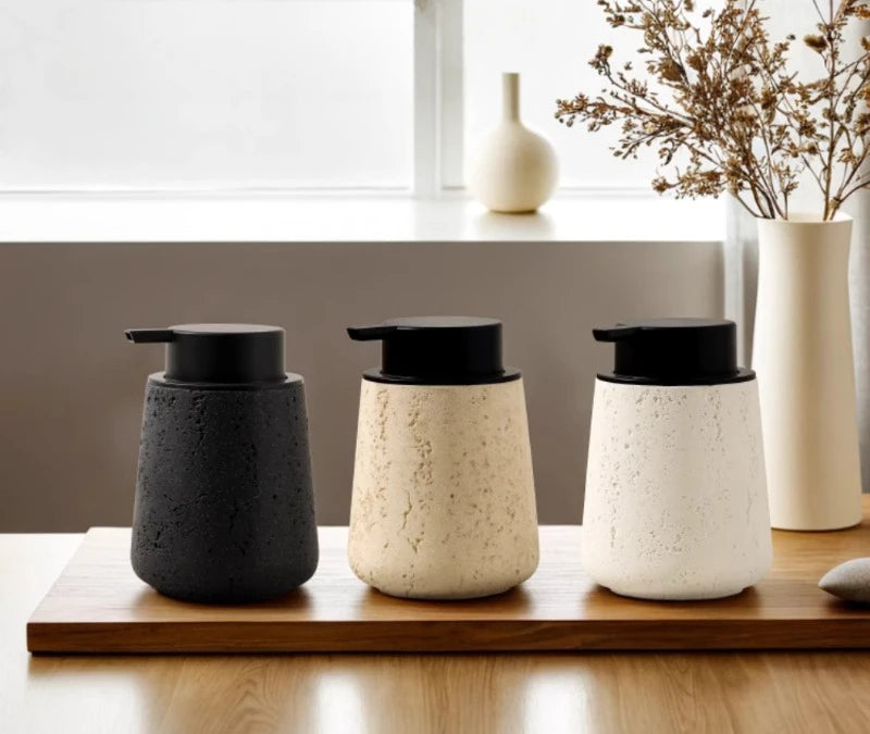 Wabi-Sabi Stone Soap Dispenser