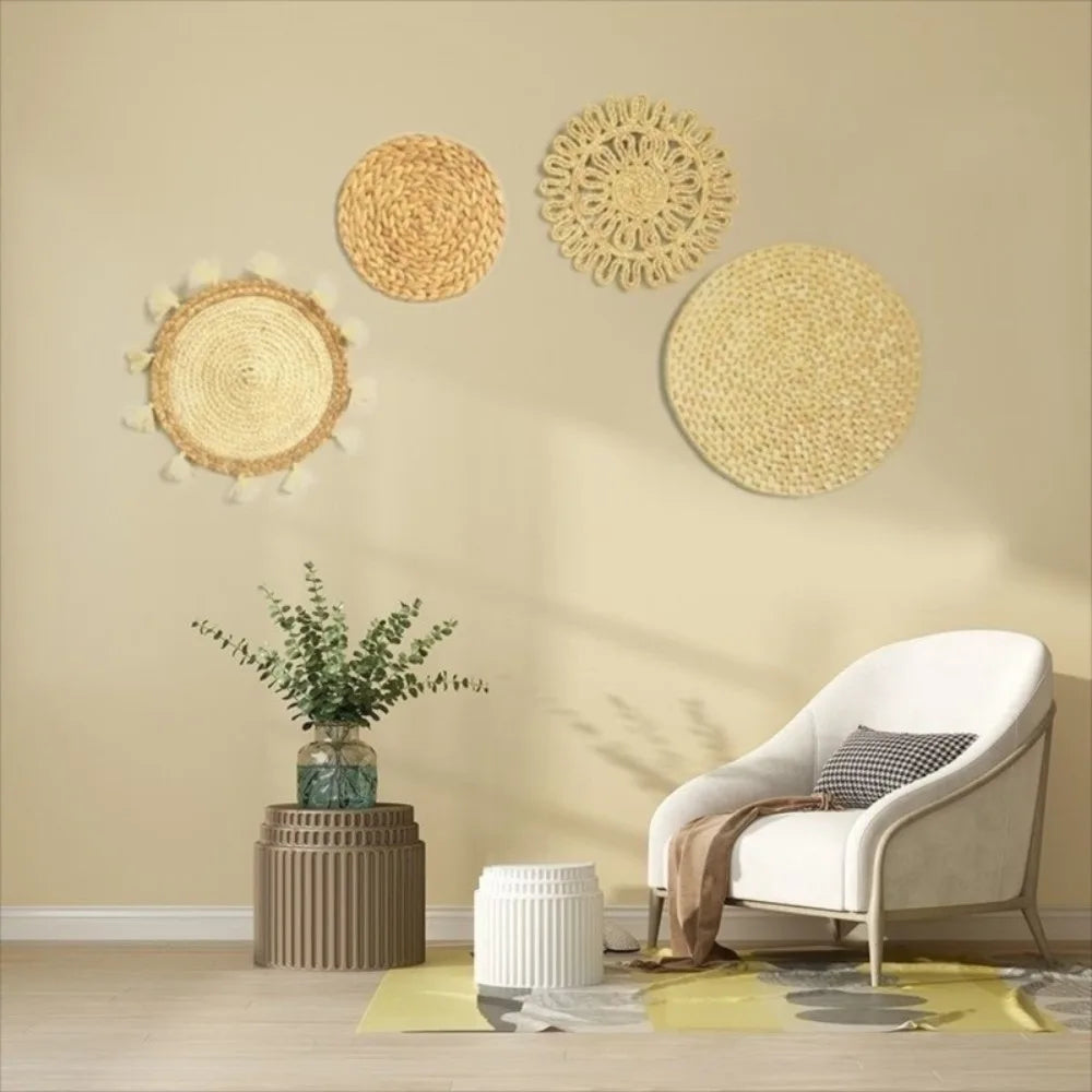 Boho Round Sage Green Macrame Wall Hanging