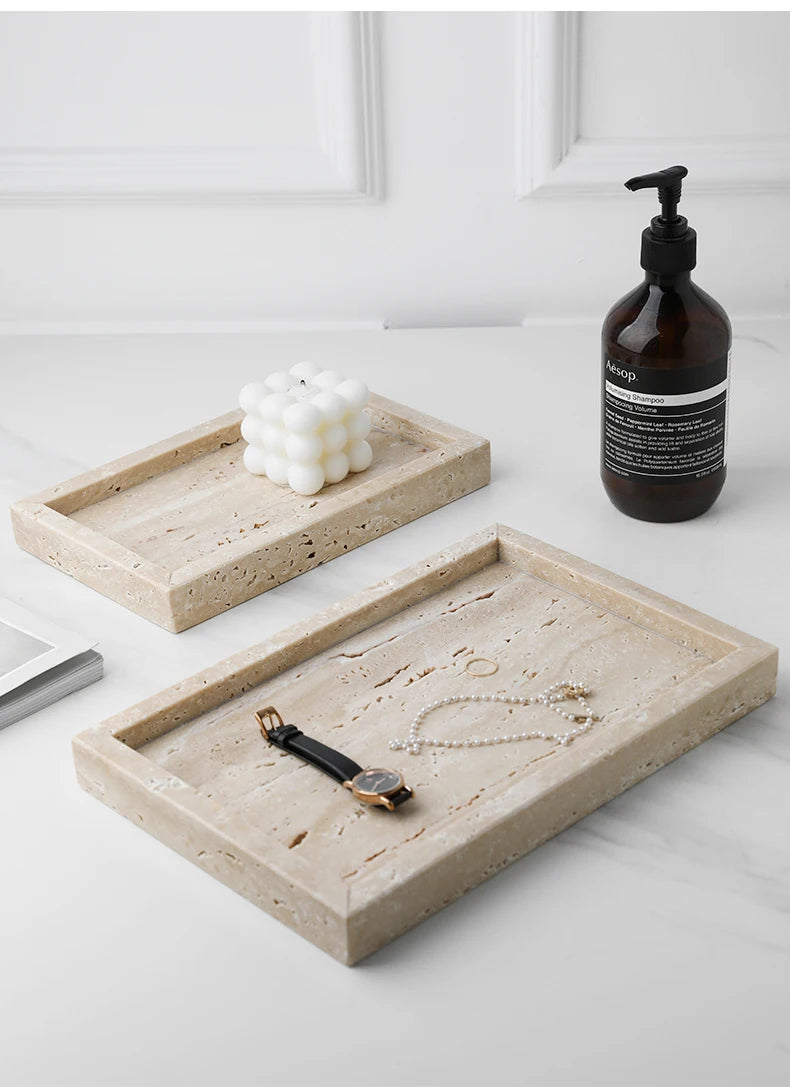 Travertine Display Tray