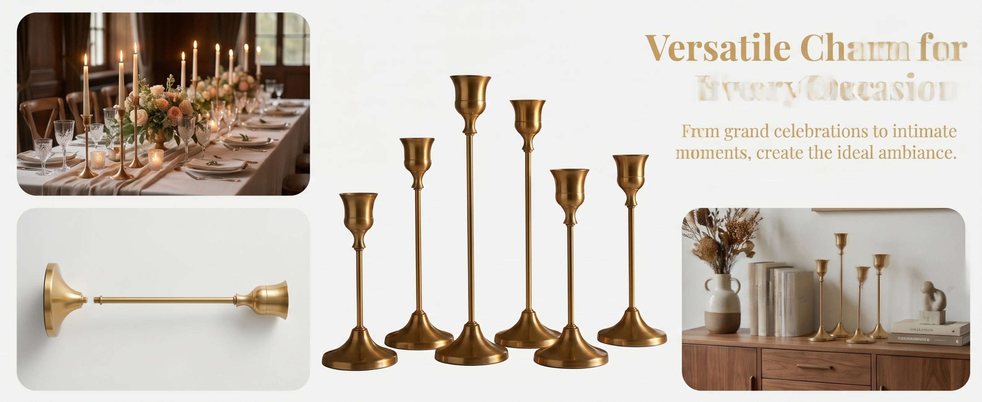 Brass Candlestick (36-Piece Set)