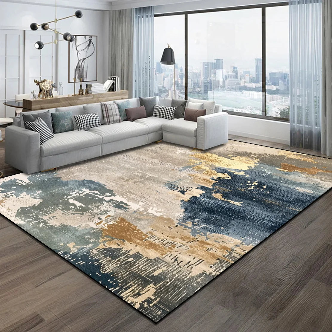 Abstract Nordic Area Rug