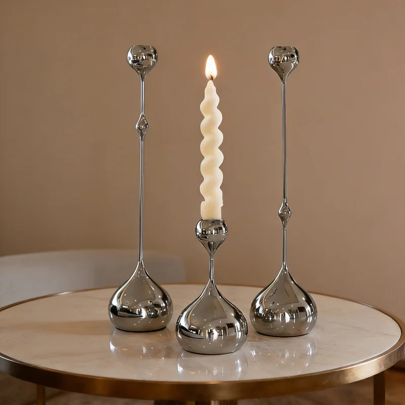Luxury Brass Candlestick (3-Piece Set)