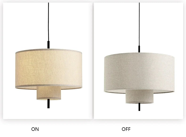 Wabi-Sabi Fabric Pendant Chandelier