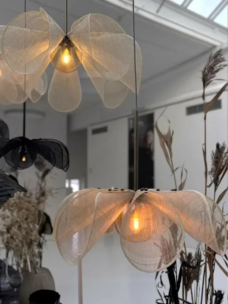 Wabi-Sabi Fabric Pendant Chandelier