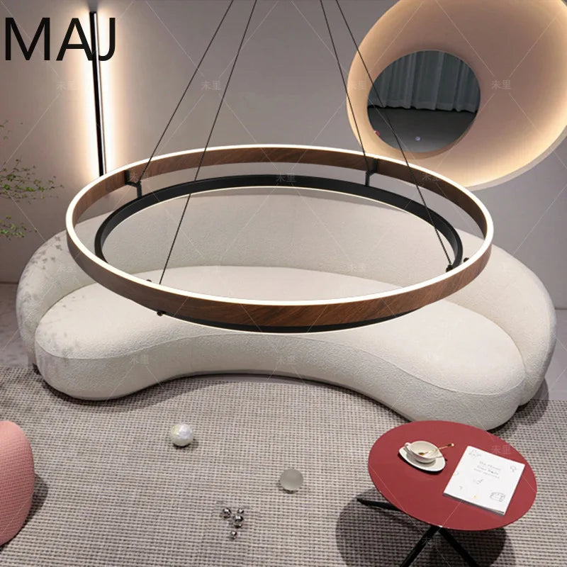 Wabi-Sabi Wood Pendant Chandelier